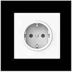 BUSCH JAEGER Steckdose SCHUKO Safety+studiows mt (2CKA002013A5506) - Wei&szlig;