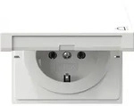 GIRA 445470 SCHUKO-Steckdose KDFl&auml;chenschalter Reinwei&szlig; (445470) - Wei&szlig;