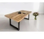 Esstisch Mango Massiv naturfarben 300 x 100 cm U-Gestell schwarz RIO -...