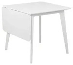 Actona Roxby, Quadratische Form, Ausziehtisch, Wei&szlig;, MDF-Platten, Haus, 4 Bein(e) -
