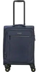 d&n Travel Line 9704 4 Rollen Kabinentrolley S 55 cm mit Dehnfalte - Blau