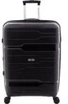 Gladiator 3800 4 Rollen Trolley 77 cm mit Dehnfalte - Schwarz