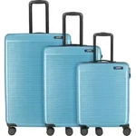 Paklite Sienna 4 Rollen Kofferset 3-teilig - Hellblau