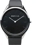 Bering Armbanduhr 17039-402 Ultra Slim Lederband schwarz