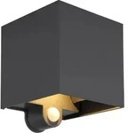 Globo Lighting Au&szlig;enleuchte Aluminium Druckguss anthrazit, 2x LED - Grau