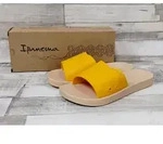 Ipanema Damen Badepantolette gelb mit wei&szlig;er Sohle 37 - Beige - 37