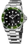 Revue Thommen Herren Armbanduhr Automatik Diver &Oslash; 42 mm Edelstahl, L&uuml;nette Gr&uuml;n