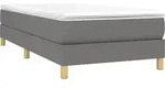 vidaXL Boxspringbettgestell Dunkelgrau 80x200 cm Stoff - Grau