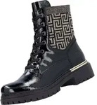 Rieker Schn&uuml;rstiefel Schwarz - Schwarz - 36