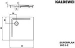 Kaldewei 383148043701 DW SUPERPLAN mit Wannentr&auml;ger - Schwarz