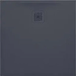 LAUFEN Laufen Duschwanne LAUFEN PRO quadrat. Abl seitl 800x800x29mm anthr - Grau
