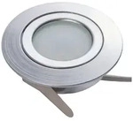 LED-Einbaustrahler Andrej, rund, alu, 3er-Set - Silber/Grau
