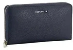 COCCINELLE Geldb&ouml;rse Wallet Metallic Soft Ziparound Midnight Blue