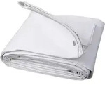 WOLTU Abdeckplane wasserdicht, 180 g/m2 PE Schutzplane mit &Ouml;sen, UV stabil : Wei&szlig;