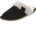 Lammfell Hausschuhe - MALIBU - Schuhgr&ouml;&szlig;e: EUR 42 | Farbe: Schwarz - Schwarz - 42
