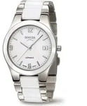 Boccia Uhr - Damen Titan Keramikuhr mit Saphirglas - 3189-01 - Wei&szlig;