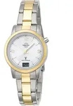 Master Time MTLA-10305-12M Damen-Funkuhr Basic Bicolor - Wei&szlig;