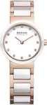 Bering 10725-766 Ceramic-Damenuhr - Wei&szlig;/Gold