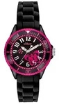 s.Oliver Uhr Kinder-Armbanduhr Silikon Kids M&auml;dchen Silikon SO-2993-PQ - Schwarz