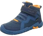 Superfit Gore-Tex Barefit Trace Jungen Wasserdichte Barfu&szlig;schuhe Blau/Orange,