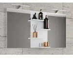 VCM Badspiegel rahmenlos | Wandspiegel mit Ablagef&auml;cher | modernes Design | Ma&szlig;e