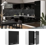 H&auml;ngeschrank Vicco R-Line Schwarz Hochglanz 60 cm, Model 41040 - Schwarz/Wei&szlig;