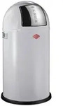 WESCO Abfallsammler 175831-76 PUSHBOY in COOL GREY mit 50 Liter Volumen und