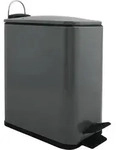 Spirella Treteimer Paris - dunkelgrau - 5L - Metall - 28 x 14 x 29 cm - Dunkelgrau