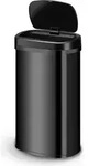 Juskys Automatik M&uuml;lleimer mit Sensor 60L rechteckig - elektrischer Deckel - Schwarz