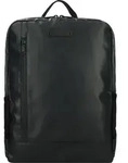 Greenburry Upcycled Tarpaulin Daypack 39.5 cm Laptopfach - Schwarz
