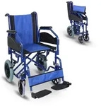 Rollstuhl faltbar Mobiclinic Feststellbremse Sitzh&ouml;he 45 cm abnehmbare Fu&szlig;st&uuml;tzen