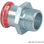 Geberit GE Mapress C-Stahl, Uebergang, d18mm x R1/2, verzinkt, 1 Stk.