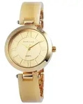 Excellanc Damenuhr mit Metallarmband - Beige
