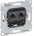 Legrand SEANO Einsatz Datendose, 2x RJ45, Kat. 6A, UTP, ungeschirmt, 1 Stk. -...