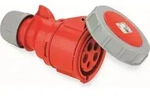 PCE CEE-Kupplungssteckdose 32A 5p 6h TWIST 400V IP67 - Rot