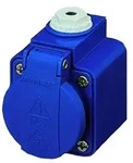 Mennekes Schuko-Aufbau-Steckdose 10082 - Blau