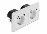 DeLOCK 11475, CEE 7/3 + USB, Wei&szlig;, Kunststoff, 250 V, 16 A, 50 Hz - Wei&szlig;