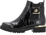 Remonte Damen Stiefelette Chelsea Boot Mit Kunstlack & Glamour-Effekt D8684,
