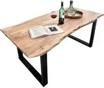 SIT M&ouml;bel Baumkante-Esstisch 240 cm | Tischplatte Akazie natur 56 mm |...