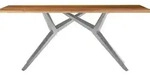 SIT M&ouml;bel Esszimmertisch aus Teak-Holz 220 cm | Platte 50 mm natur | Gestell Metall