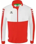 Erima Six Wings Pr&auml;sentationsjacke Rot/Wei&szlig; Junior - Rot - 128