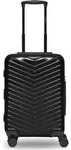 Redolz Essentials 18 4 Rollen Kabinentrolley 55 cm mit Dehnfalte - Schwarz