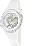 Calypso Damen Uhr Analogico K5576/1 Kunststoff PUR Armbanduhr wei&szlig; UK5576/1 - Wei&szlig;