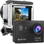 Denver ACW-5054, Full HD, CMOS, 5 MP, 60 fps, WLAN, 900 mAh - Schwarz/Transparent