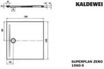 KALDEWEI SUPERPLAN ZERO 1560-5, Duschwanne mit Wannentr&auml;ger extraflach, 120x120cm,
