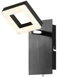 LED-Wandleuchte - 8 x 14 cm - Schwarz - Wei&szlig; - Aluminium - Acryl - mit...