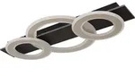 Globo Lighting Deckenleuchte Metall schwarz matt, LED - Schwarz