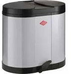 WESCO &Ouml;KOSAMMLER 170 in COOL GREY mit 30 (2x 15) Liter Volumen und Fu&szlig;tritt /
