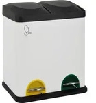 SVITA TC2X15 K&uuml;chen-Eimer 30 Liter 2x15L doppelt Abfalleimer 2er-M&uuml;lleimer