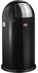 WESCO Abfallsammler 175831-62 PUSHBOY in SCHWARZ mit 50 Liter Volumen und Klappdeckel